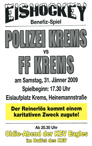 Freiwillige Feuerwehr Krems/Donau - Eishockey - Polizei vs. Feuerwehr