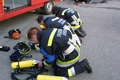 Flaschenwechsel, die EInsatzbereitschaft muss wiederhergestellt werden.