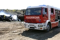 Stets an vorderster Front: Tank 3 Krems, Tanklschfahrzeug mit 2000l Wasser. Hier bei einem Brand in einer Schottergrube