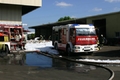 Brand eines Lackcontainers bei Fa. Entsorgungsservice