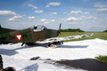 Das verunglckte Flugzeug