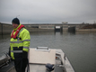 Einfahrt in Schleuse Altenwrth